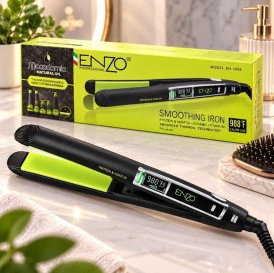 مكواة الشعر ENZO Professional بالكيراتين